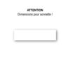 Créer ma plaquette de sonnette 60x15 mm en plastique blanc et gravure noire