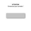 Créer ma plaquette de sonnette 60x15 mm en plastique gris et gravure noire