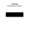 Créer ma plaquette de sonnette 60x15 mm en plastique noir et gravure blanche
